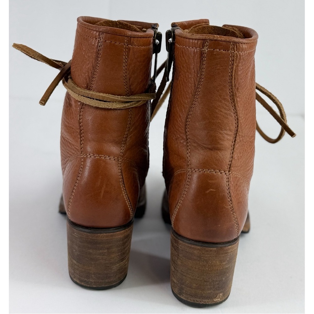 Freebird Women’s Cavalier Tan Leather Side Zipper Ankle Boots, size 7 - Picture 5 of 11